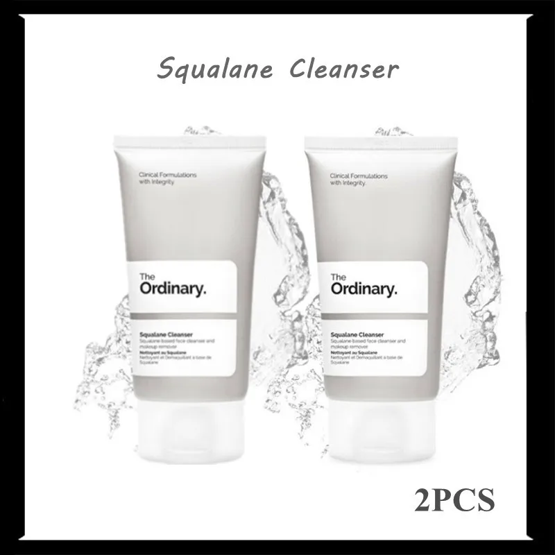 

2PCS Ordinary Squalane Cleanser Gentle Cleansing Without Irritation Moisturizing And Hydrating Non-foaming Facial Cleanser