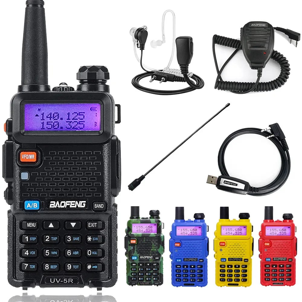 

Baofeng UV-5R Walkie Talkie 5W/8W Portable Ham CB Radio Dual Band VHF/UHF FM Transceiver Long Range Two Way Radio For Hunting