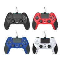 usb wire control gamepad controller compatible for ps4 joystick gamepads with 6 axis vibration function