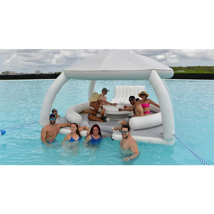 Изготовленная на заказ надувная водная платформа для отдыха с плавающим