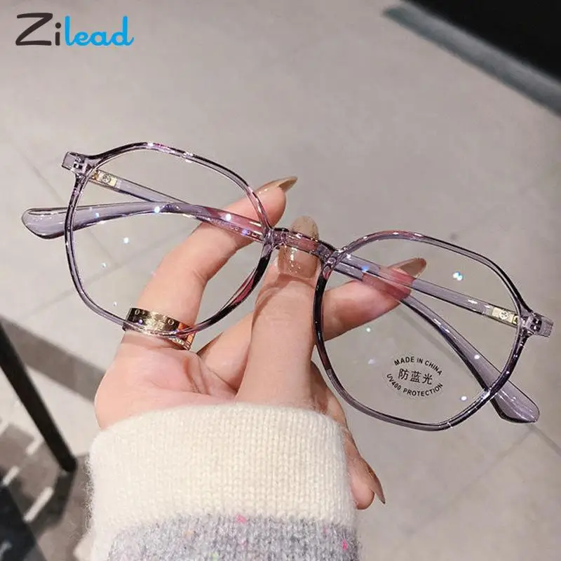 

Очки Zilead для чтения для мужчин и женщин, Модные прозрачные пресбиопические аксессуары с защитой от сисветильник света