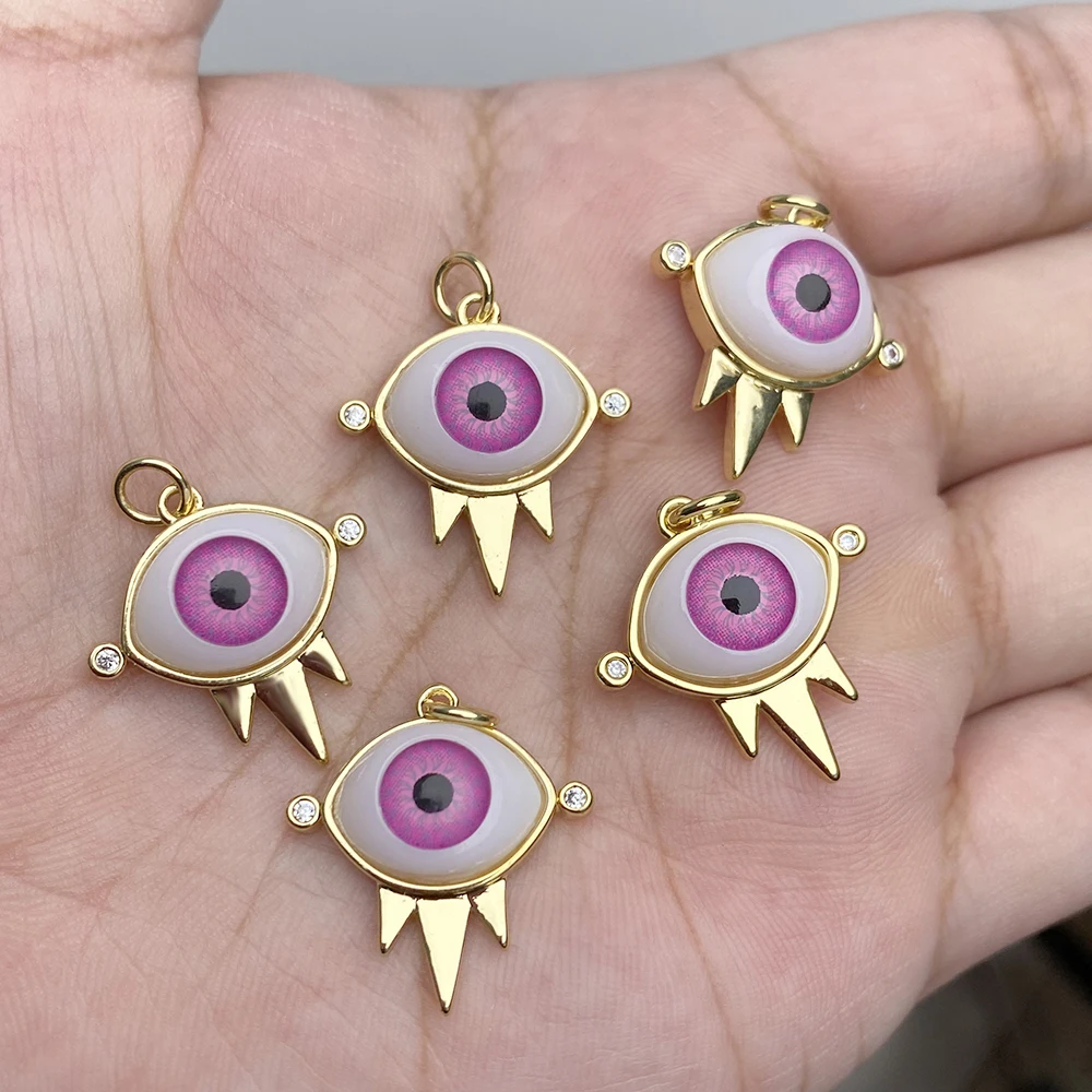 

Realistic Eye Charms Jewelry Making Supplies Charm Diy Pendant Dangles Gold Color Designer Charms Diy Earring Necklace Bracelet