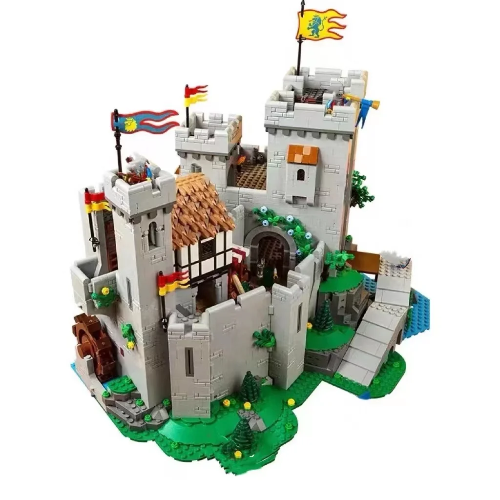 

New Aug 2022 10305 Lion King Knights Medieval Castle Model Building Blocks Assembly Bricks Set Toys For Children Gift Christmas