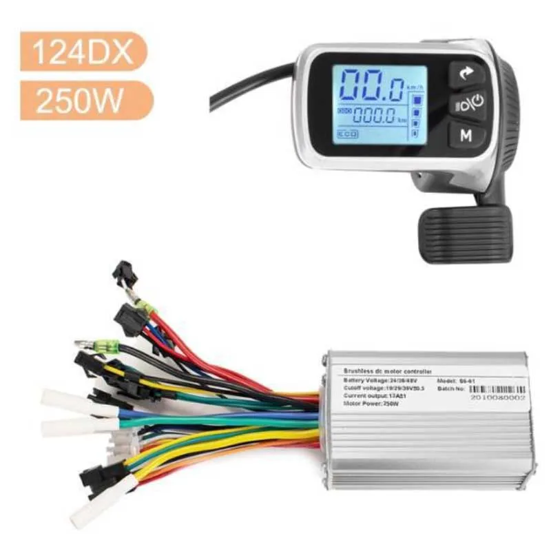 Дисплей 124DX с дисплеем для большого пальца контроллер скутера Ebike двигателя 24 В 48