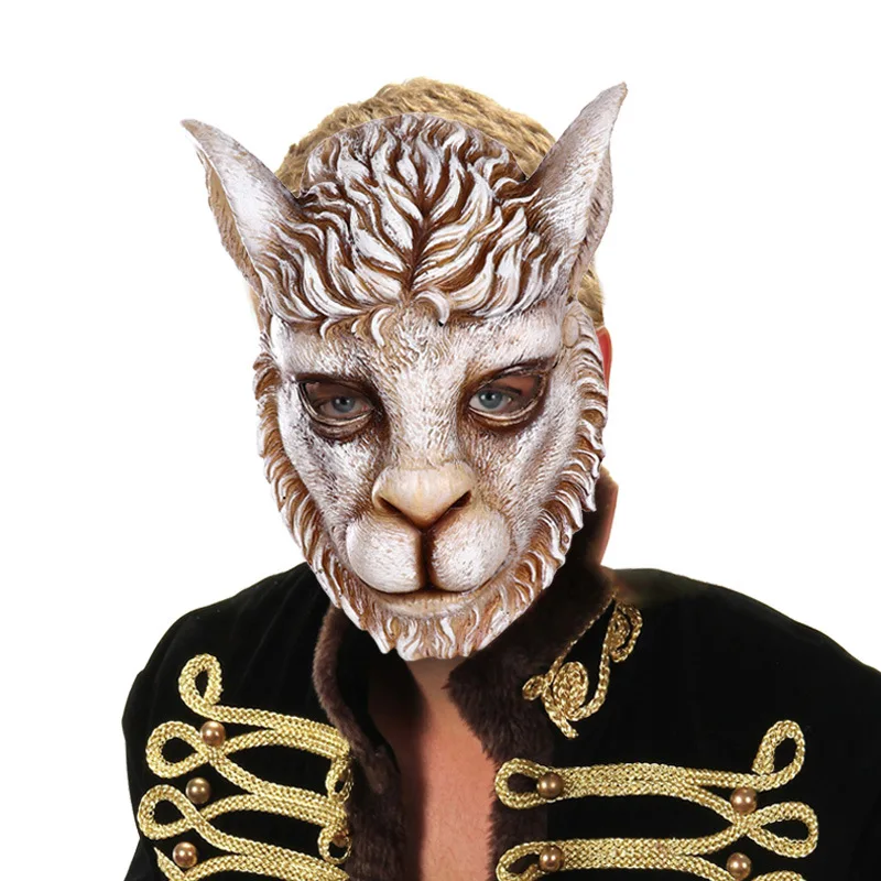 

Lion Face Designer Mask for Face Kids Face Maks Animal Cosplay Masks Rave Party Fancy Dress Props Halloween Masquerade Costuem