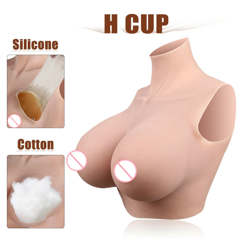 

Huge H Cup Realistic Silicone Breast Forms Fake Boobs Tits Enhancer Transgender Sissy Drag Queen Crossdresser Breastplates
