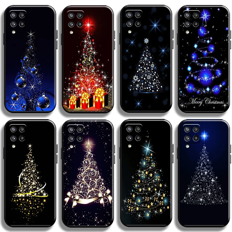 

Merry Christmas Tree Deer For Samsung Galaxy A21 A21S Phone Case Coque Cover Black Shell Carcasa Funda Shockproof Back Soft
