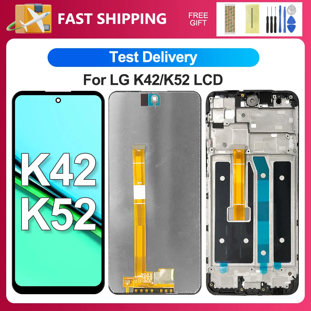 Для LG K42 6 ''для K52 LMK420 LM-K420 LMK420H LMK520 LM-K520 LMK520E Замена дигитайзера сенсорного