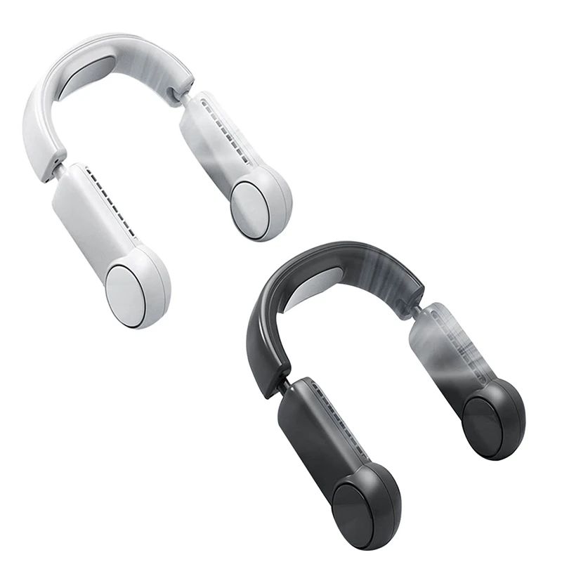 

Портативный шейный вентилятор, складной, портативный, без листьев, вентилятор для кондиционера, портативный, встроенный охлаждающий чип, USB-...