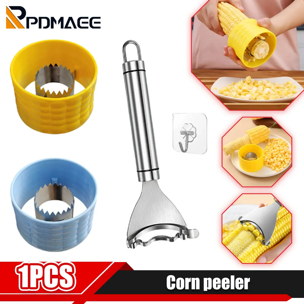 

Corn Planer Thresher Kitchen Gadgets Stainless Steel Planing Corn Kernels Grinder Cleaning Separator Stripper Peel Accessories