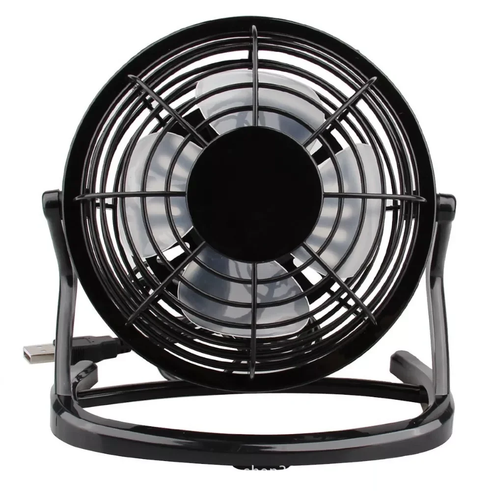 

Portable USB Mini Fans Small Desk 4 Blades Cooler Cooling Fan Silent PC Laptop Notebook Student Desktop Gift for Home Office