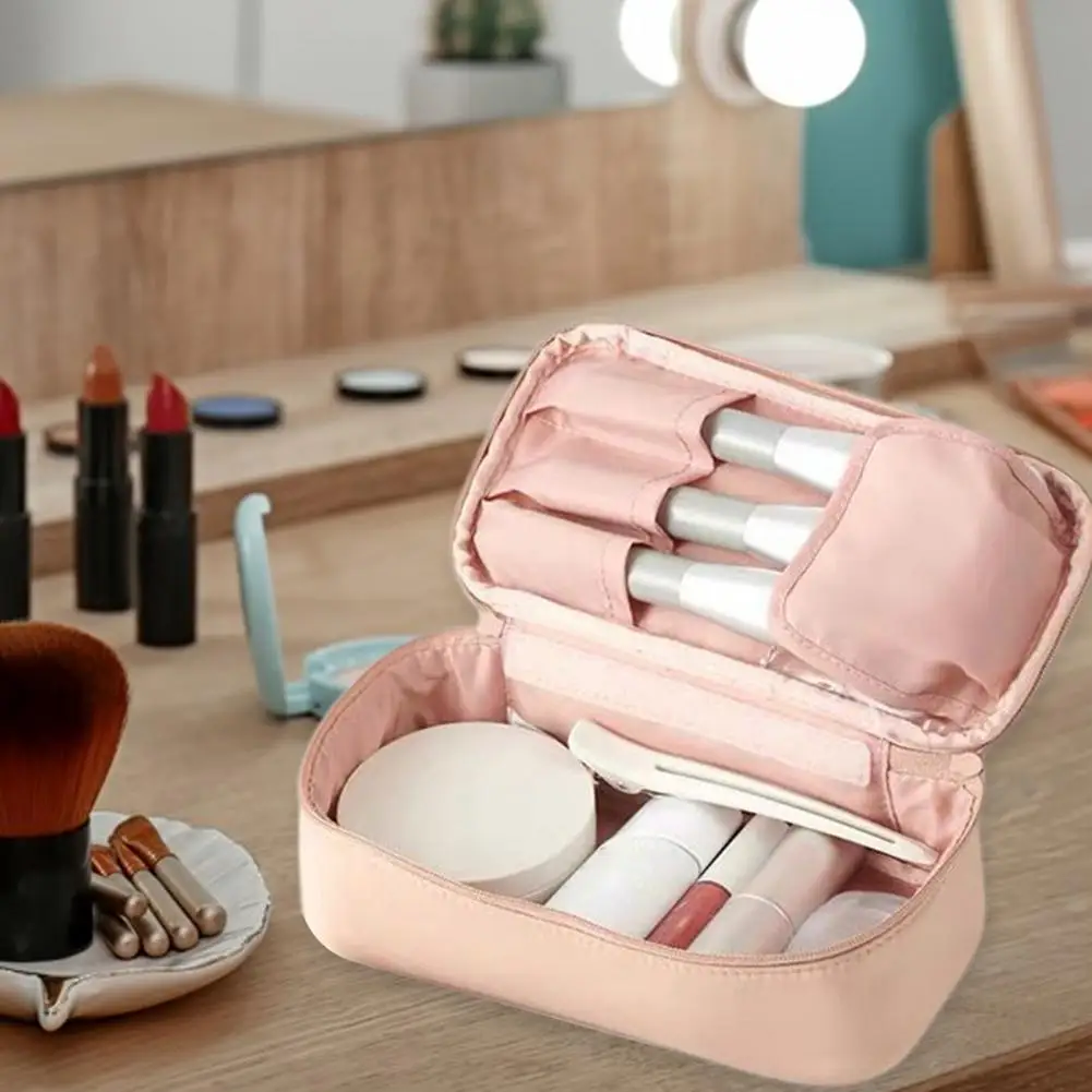 

Makeup Organizer Makeup Bag Large Capacity Multiple Grids Portable Women Travel Toiletry Bag Daily Use