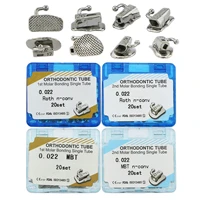 new generation 20sets80pcsbox dental orthodontic non conv buccal tubes roth mbt 0 022 1st 2nd molar tube size marked