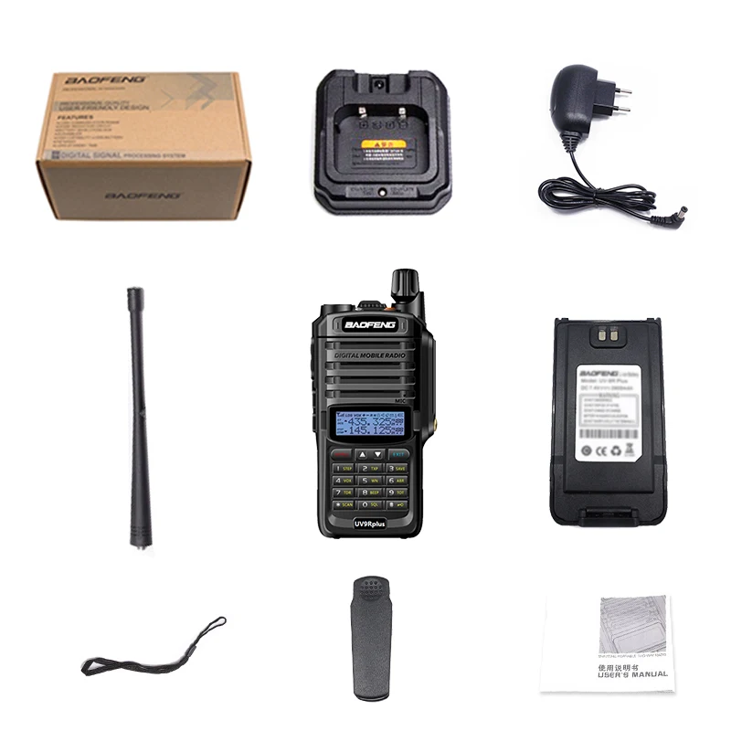 Baofeng UV-9R plus 10W IP67 Walkie Talkie Waterproof High Power CB Ham 20 KM Long Range UV9R portable Two Way Radio hunting