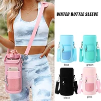 2l water bottle sleeve with strap cup backpack bag for kidgirl insulated neoprene water jug holder travel accessories