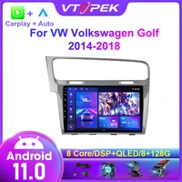 vtopek 10 1 android 11 0 car radio multimidia video players gps for vw volkswagen golf 7 vii 2014 2018 dsp carplay navigation