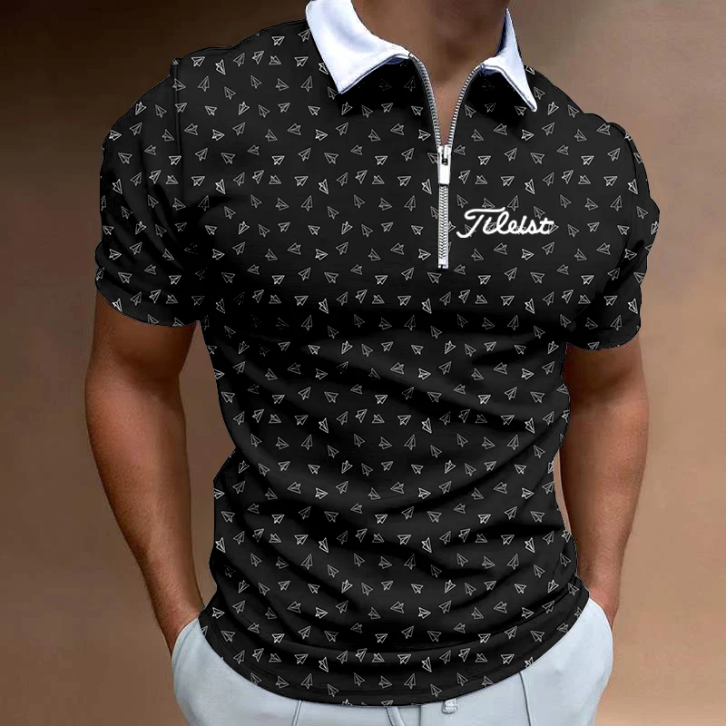 

Summer Korea Golf Hot Men's New Polo Shirts High Quality Breathable Polo Shirt Short Sleeve Tops Leisure Wear Man Polos