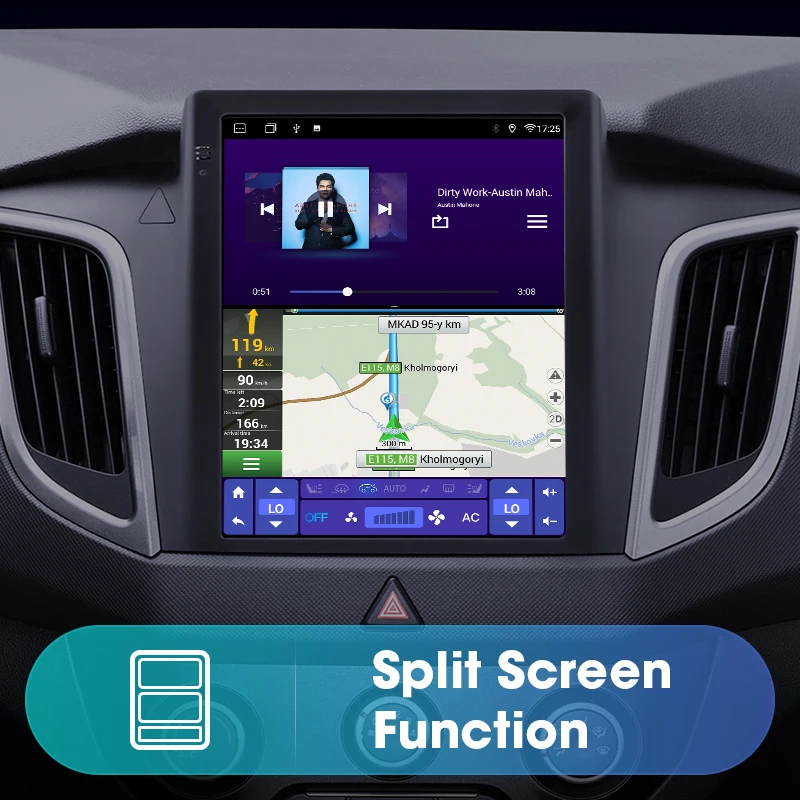 Автомагнитола Srnubi на Android 11 для Hyundai Creta IX25 2015-2019 мультимедийное видео 2Din 4G Wi-Fi