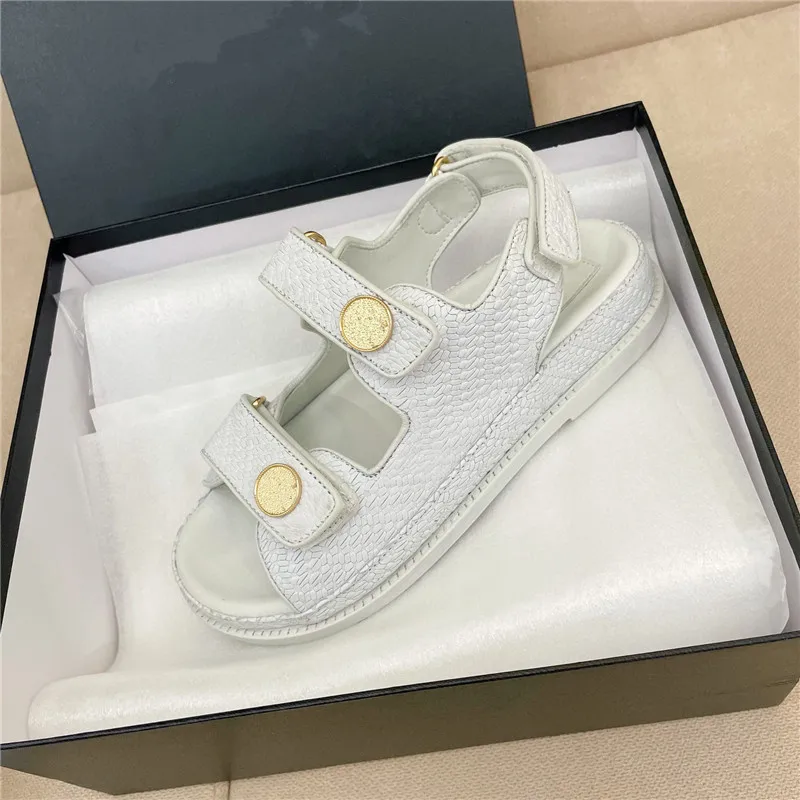 Сандалии женские кожаные на платформе роскошные брендовые дизайнерские