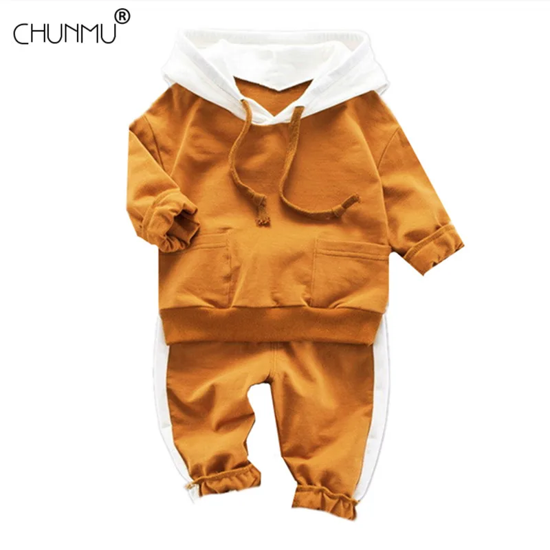 

Children's Autumn Clothes Baby Boy Long Sleeve Striped Hoodies + Pants 2pcs Toddler Casual Sport Clothing Kids Tracksuits