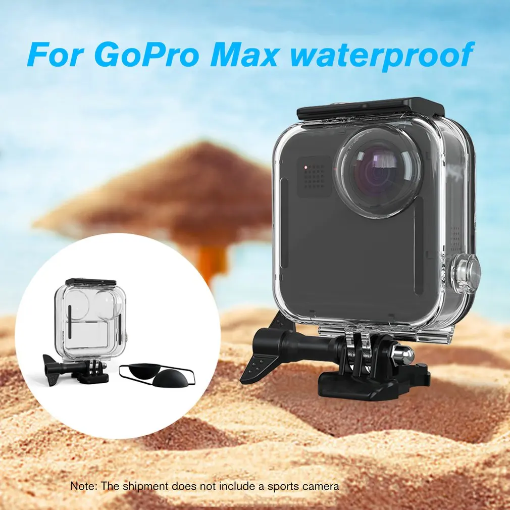 

Водонепроницаемый чехол с сенсорным экраном для GoPro MAX 360 Защита для дайвинга чехол для подводного погружения для Go Pro Max аксессуары для камеры