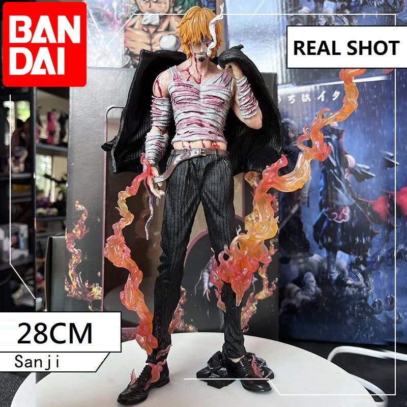 

SWANNAR 28CM Anime One Piece Blood Sanji Pvc Action Collection Figure Model Big Ronoa Zoro Gift For Luffy Boys Toys For Children