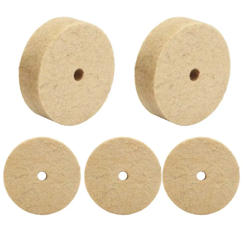 

Wool Buffing Pad Grinder Rotary Tool 75mm Wool Felt Polishing Grinding Wheel Ideal for Assorted Surfaces Long lasting Set of 5