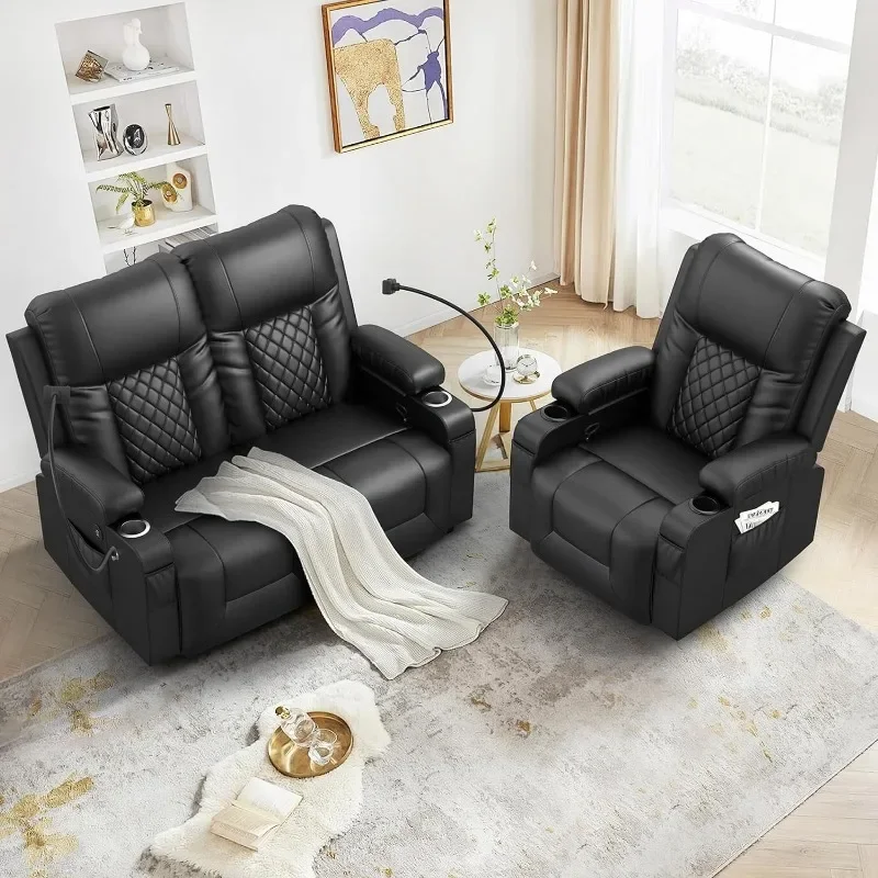 Кресло с откидывающейся спинкой Loveseat комплект из 2 + 1 предметов в гостиной