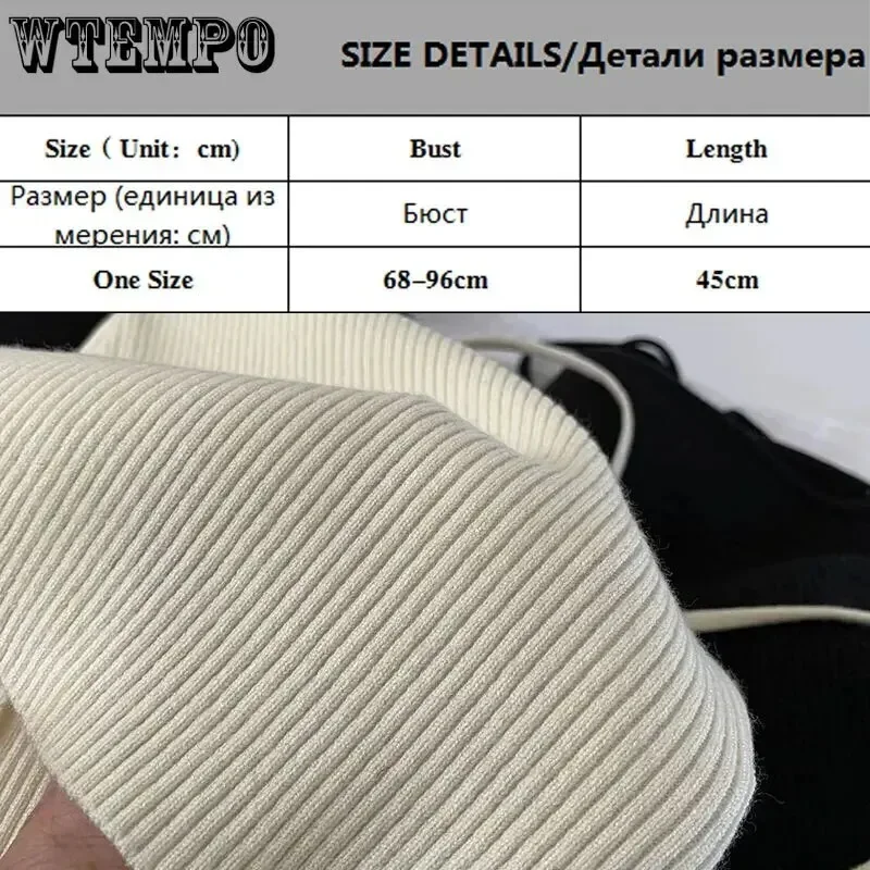 Damski krótki sweter seksowny Off ramię wąskie swetry z dzianiny długim rękawem Halter dzianinowy top Y2k modny koreański Streetwear