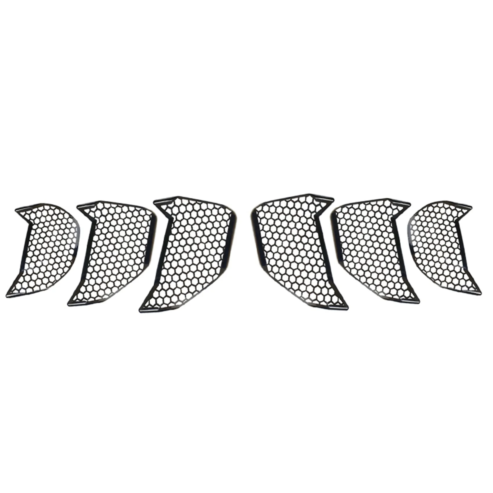 

Car Tail Light Cover Rear Tail Lamp Turn Signal Sticker 3D Honeycomb for Ford Mustang 2018-2020 A