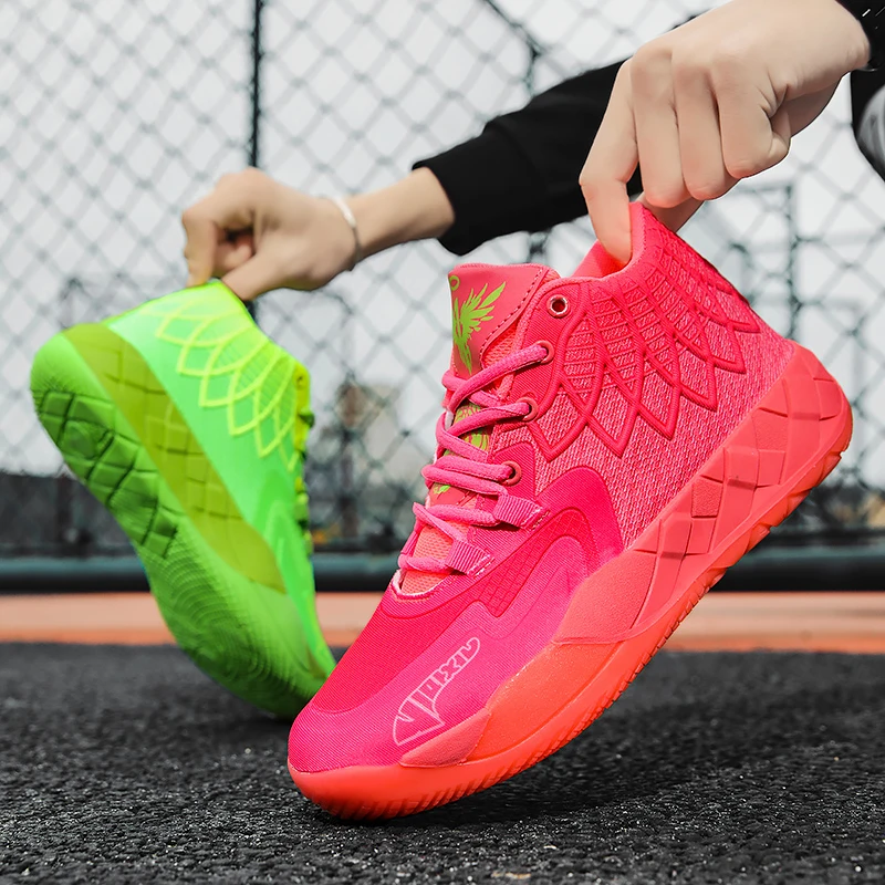 2023 New Basketball Training Shoes Male Brand Designer Sport Trainers Men Anti Slip Outdoor Sneakers High Ankles Basketball Shoe