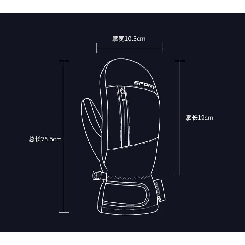 Мужские и женские лыжные перчатки с сенсорным экраном цвет в ассортименте