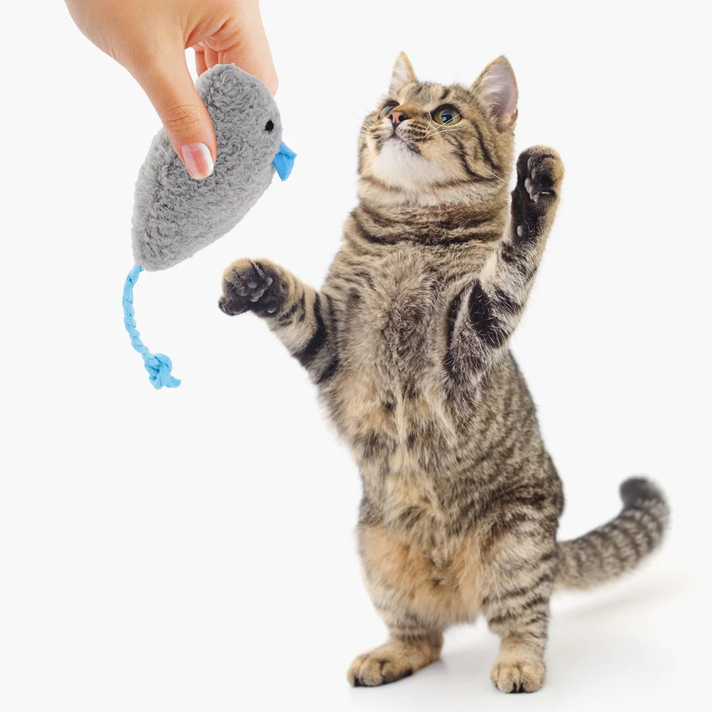 6 шт. имитация мыши и кошки игрушка для домашних кошек портативный котенок