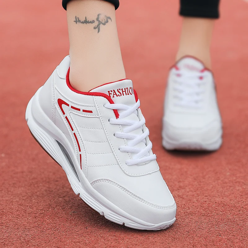 Women's Sneakers Air Cushion Walking Shoes Comfortable Sports Tennis Shoes Fitness Casual Platform Wedges Casual Shoes