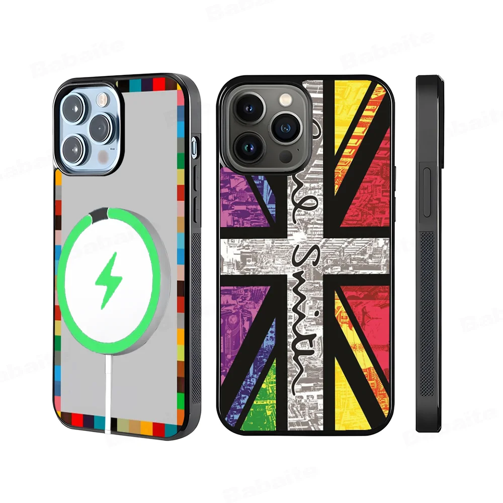 S-Smith fashion P-Paul Phone Case For iPhone 15 Pro Max 14 Plus 13 12 11 Magesafe Magnetic Wireless Charge Cover