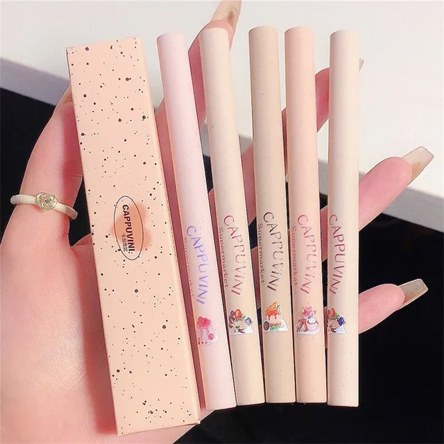 Lipliner Pencil Matte Velvet Lip Liner Pen Outline Lip Shape Lipstick Pen Waterproof Lasting Non-stick Cup Nude Lip gloss Makeup 4