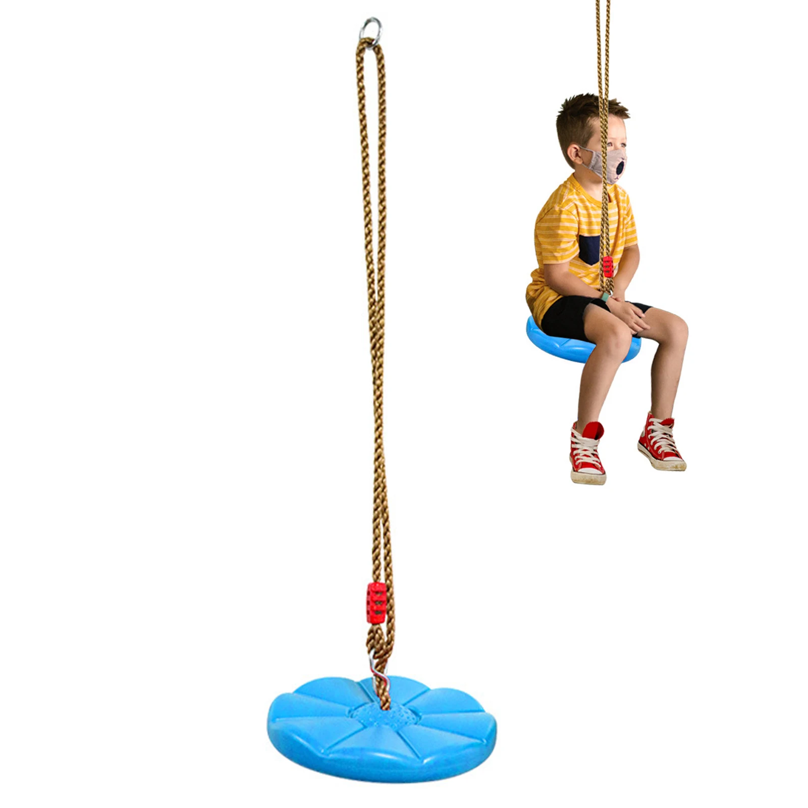 

Outdoor Playset With Platform Tree Swings For Kids And Adults Holds Up To 300lbs Colorful Safe And Durable Swing Seat For