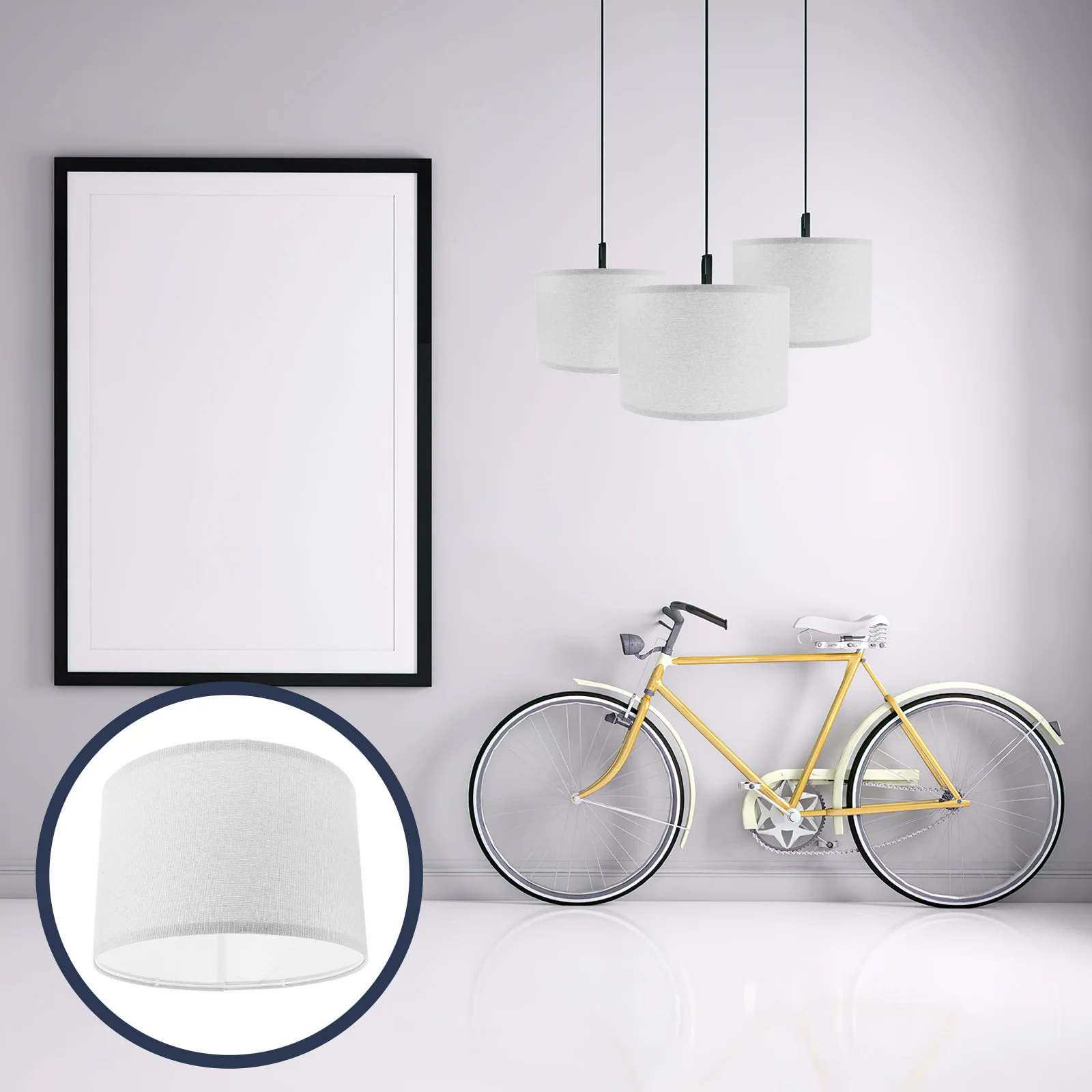 

Replacement Sturdy Lighting Accessory Cloth Lamp Shade