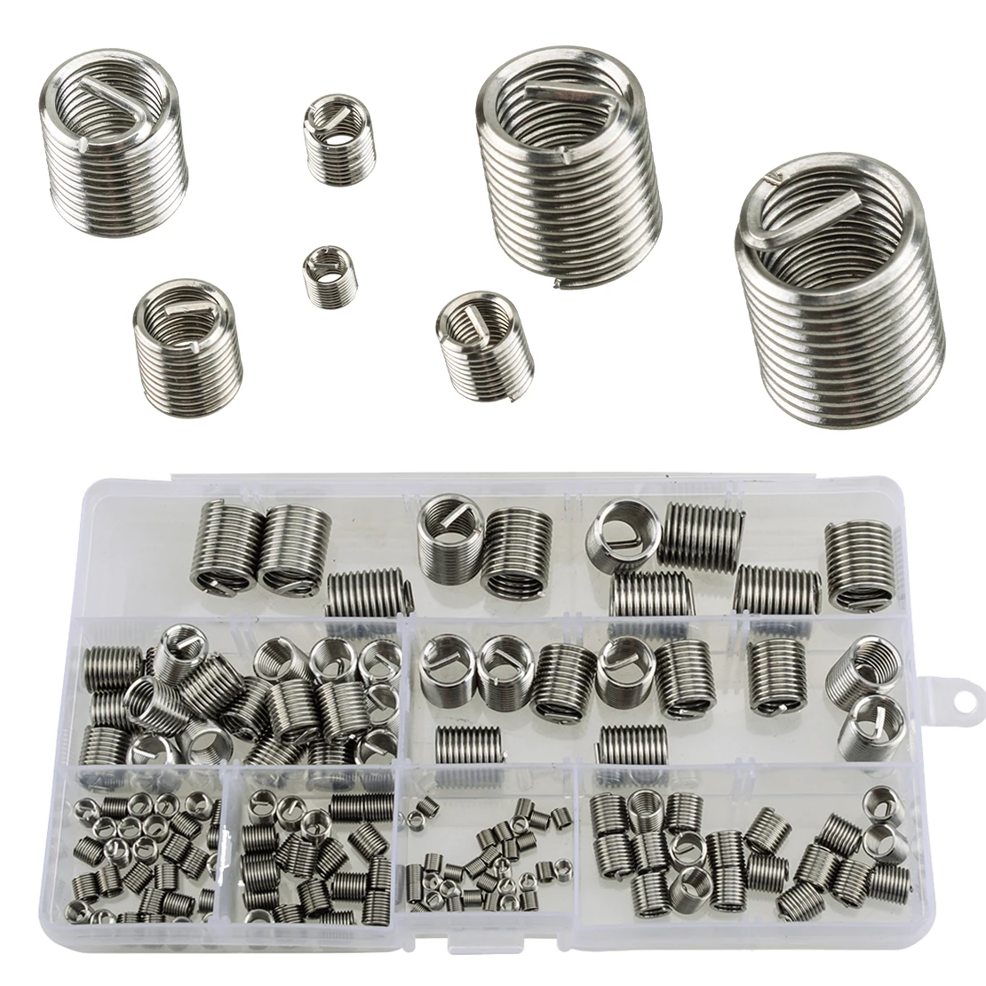 

Car Universal Metric Wire Thread Insert Helicoil Screw Sleeve Kit For Hardware Repair M3 M4 M5 M6 M8 M10 M12 140Pcs