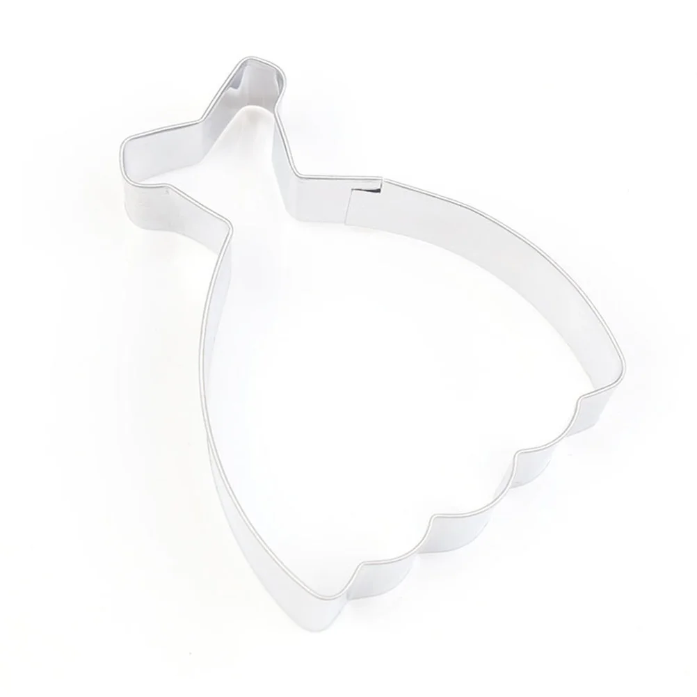 

Creative Skirt Dress Shape Cookie Stainless Steel Biscuit Fruit Cake Kitchen Tool