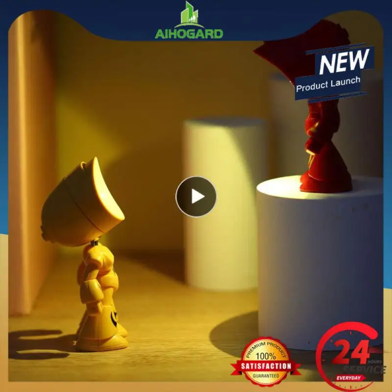 

1~10PCS Mini Night Light LED Cartoon Cute Hero Police Desk Lamp Desktop Ornament Bedside Bedroom Table Lights Children Boy