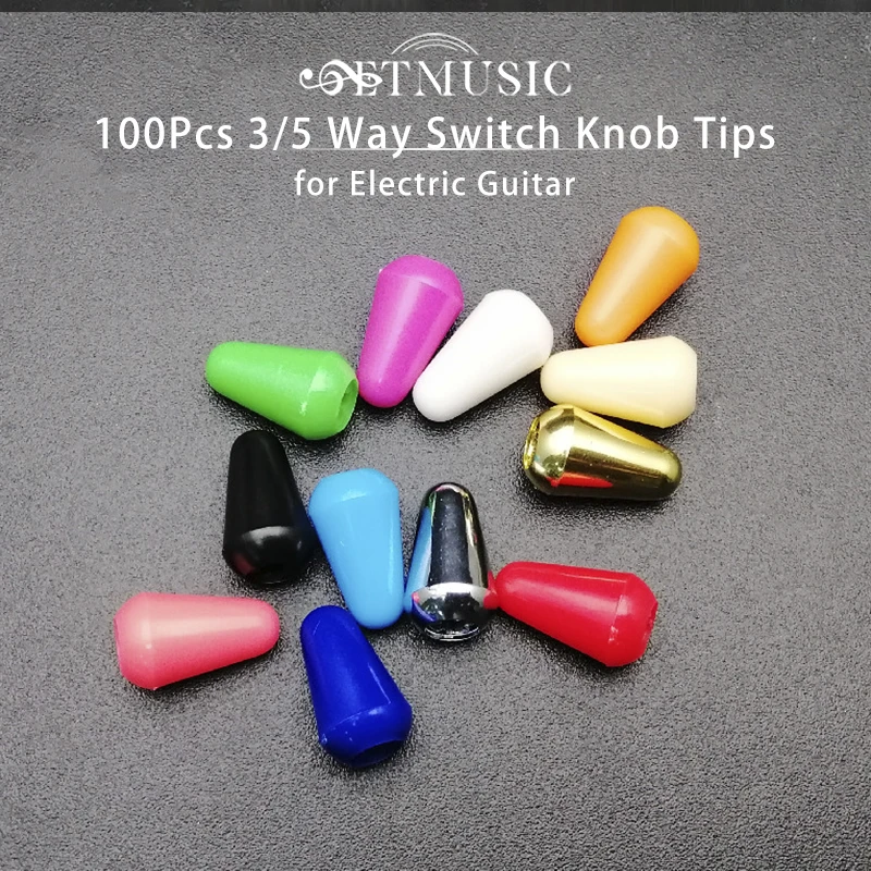 

100 шт., разноцветные пластиковые головные уборы для электрогитары