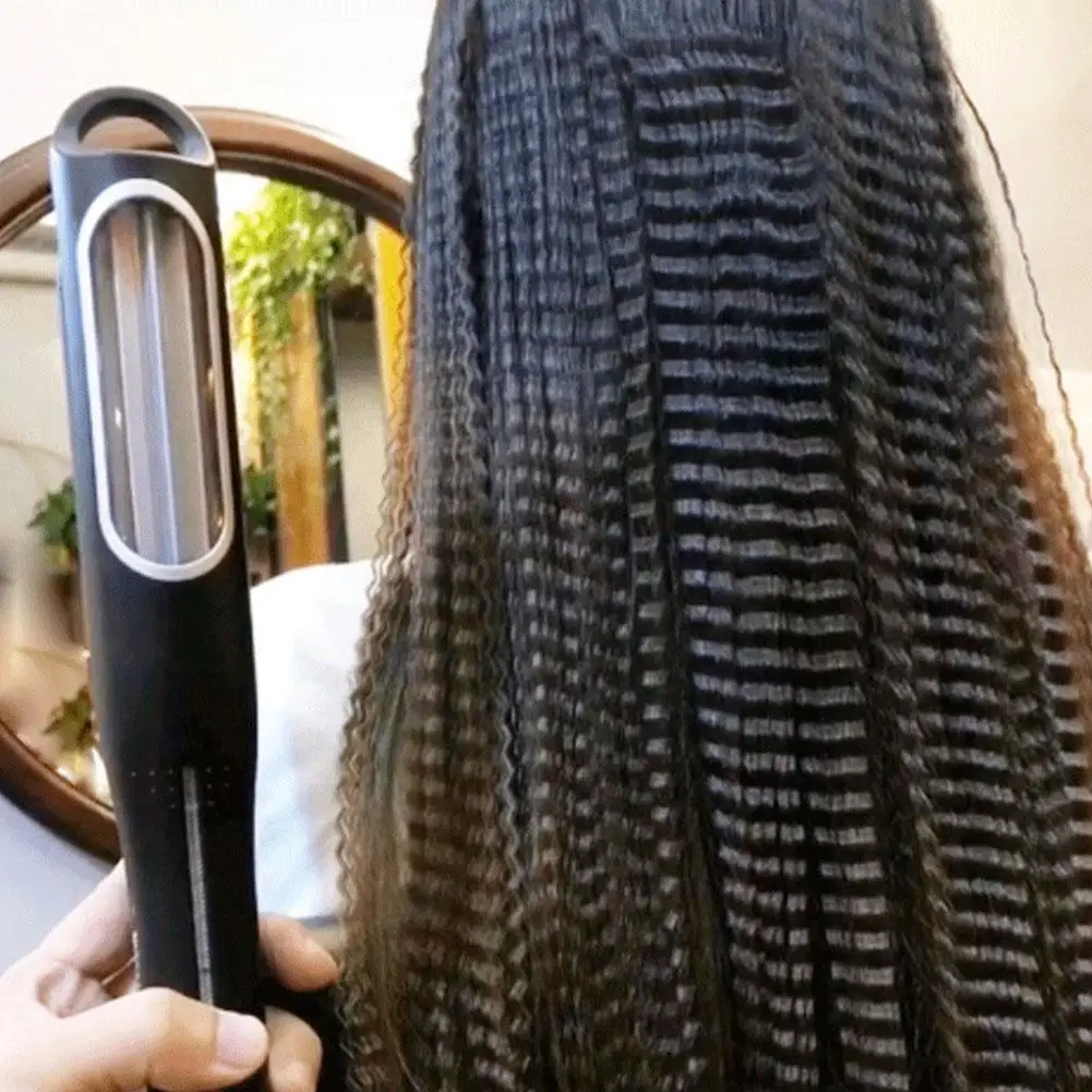 

Professional Hair Crimper Curling Iron Wand Ceramic Corrugated Plate Curler Wave Corrugation Iron Wave Clip Electric Corn I R4M1