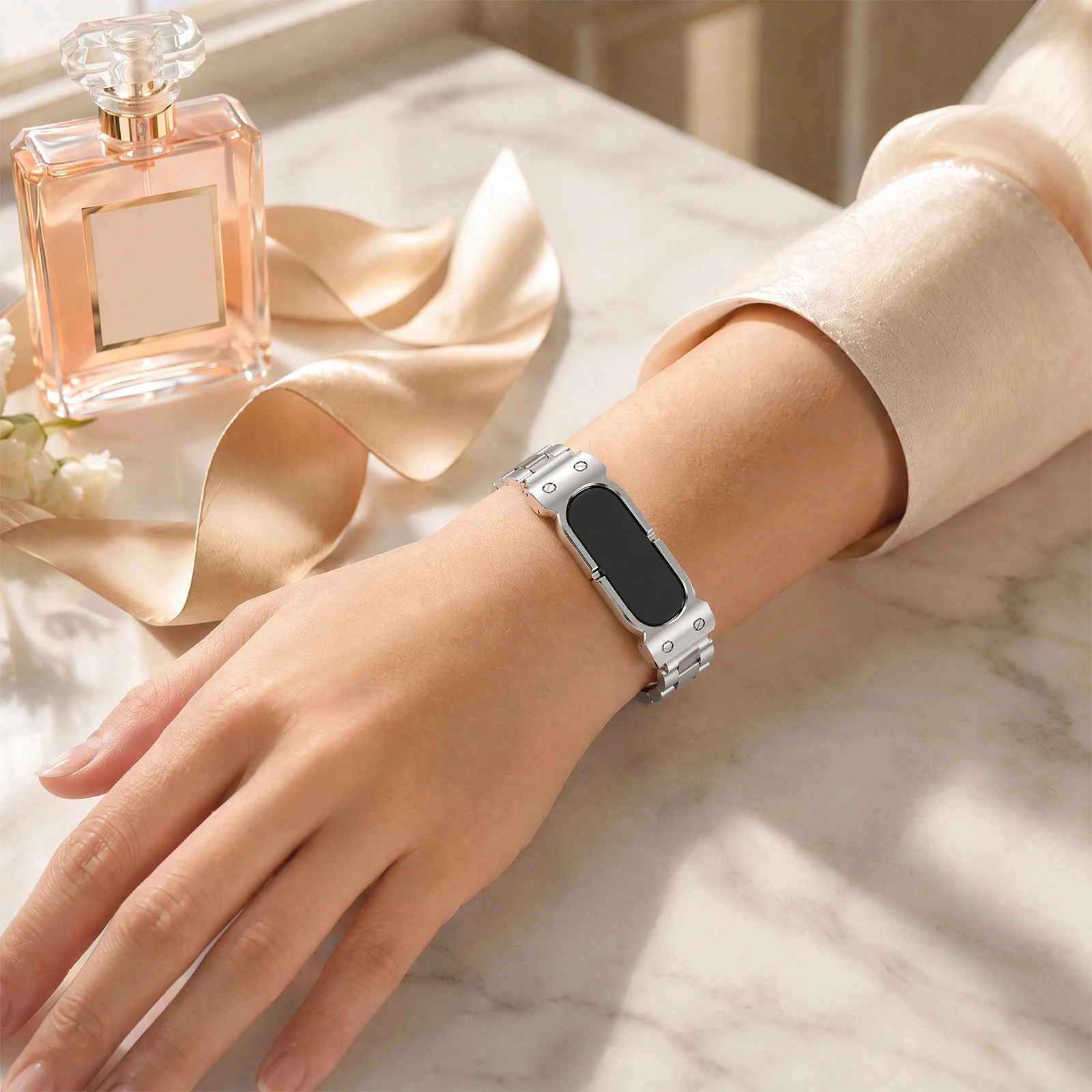 Фото Для Google Fitbit Air металлический ремешок для часов с регулируемой застежкой-пряжкой, быстросъемный сменный ремешок для запястья, аксессуары. №5