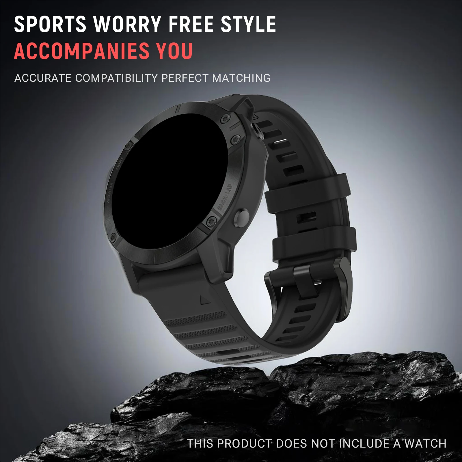 Фото Силиконовый ремешок для часов 22 мм 26 мм для Garmin Fenix 7 7X 8E 6X 6 Pro 5 5X Plus Epix Gen2 Enduro 3 Instinct 3 Solar, быстросъемный ремешок №3