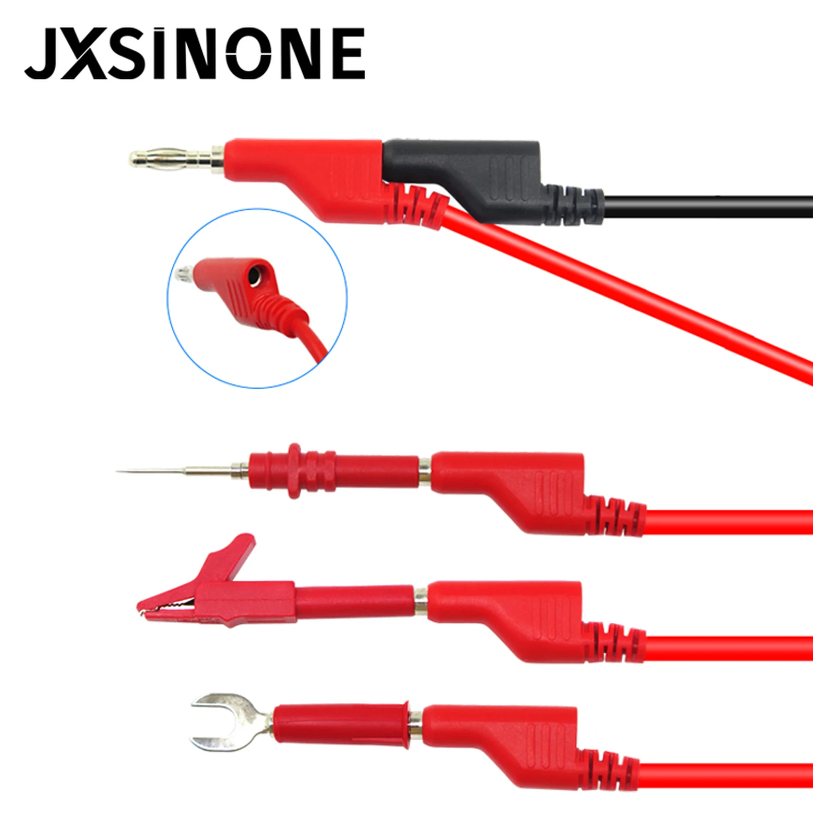 Комплект испытательных проводов JXSINONE P1036B 4 мм штекер банан-банан для мультиметра
