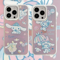 sanrio kuromi melody mobile phone case for iphone 13 12 11 pro xs max xr x 8 7 6s plus se cartoon cover