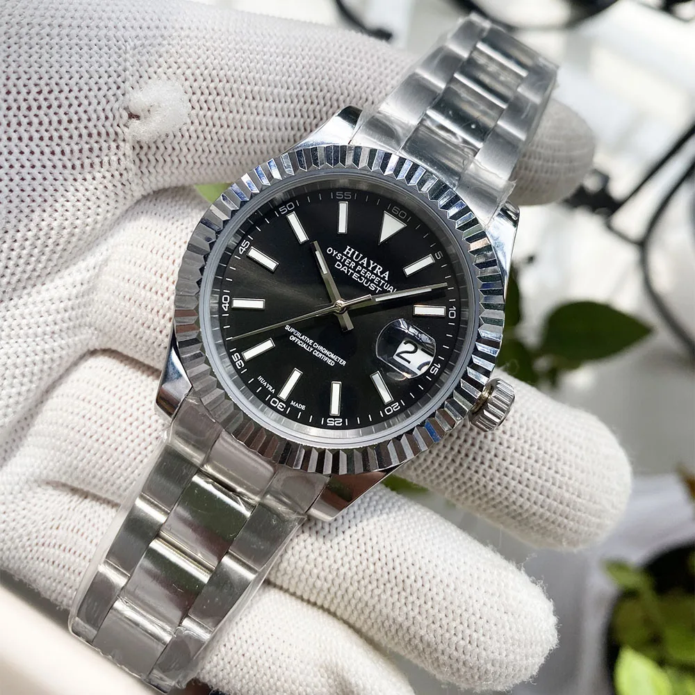 41 мм Роскошные мужские часы NH35 Водонепроницаемые с датой Спортивные из