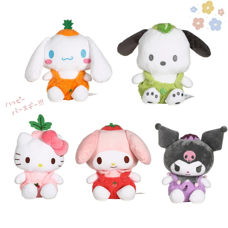 

Kawaii Sanrio Plush Anime My Melody Cute Beauty Kuromi Anime Accessories Cinnamoroll Doll Toys for Girls Gift
