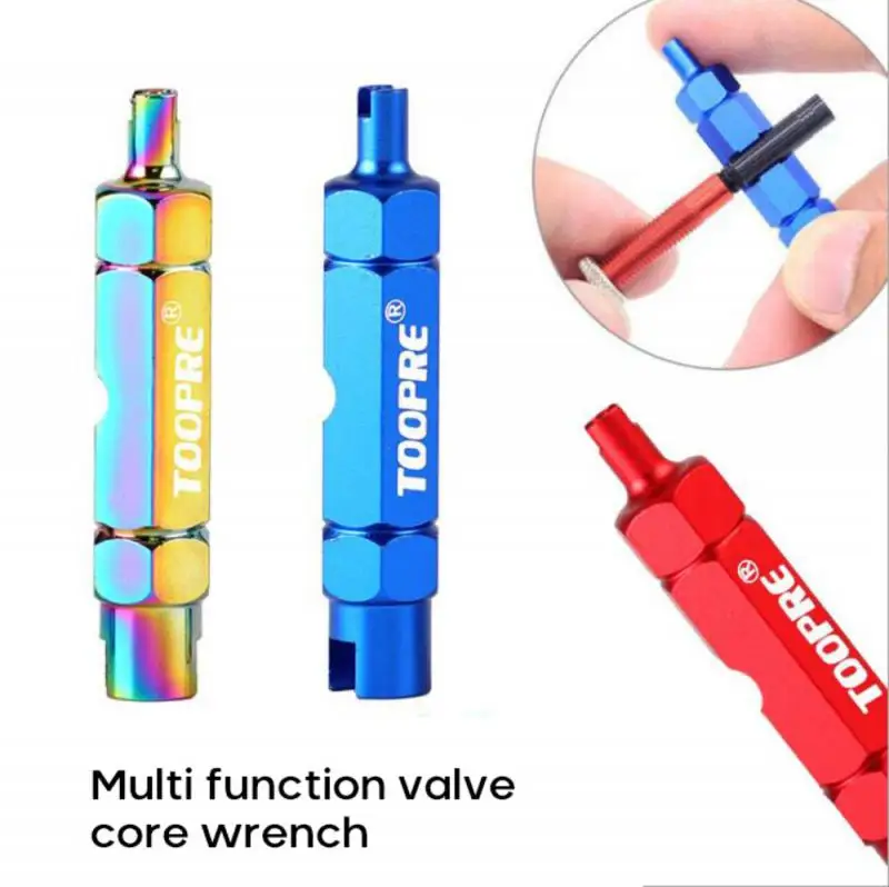 

1Pc MTB Road Bike Schrader Presta Valve Removal Wrench Multifunction Tire Nozzle Installation Spanner Valve Core Repair Tools